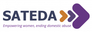 SATEDA Logo - Empowering women, ending domestic abuse.