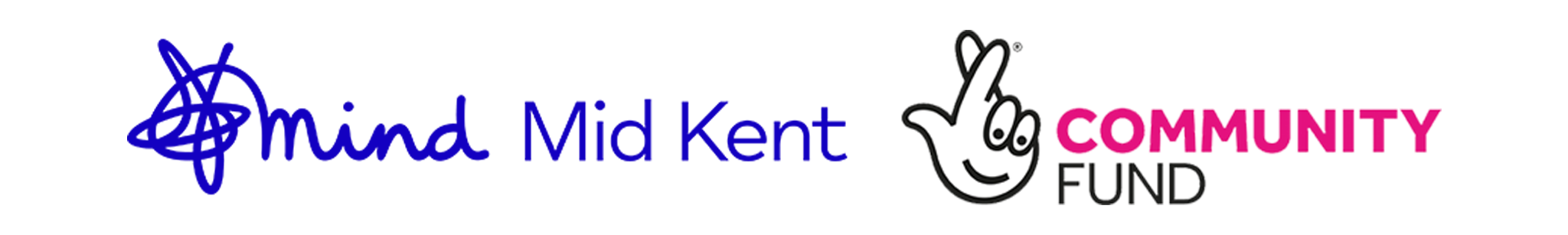 Mid Kent Mind & National Lottery Community Fund Logos 