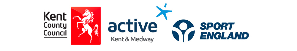 Kent County Council Logo. Active Kent & Medway. Sport England. Logos.